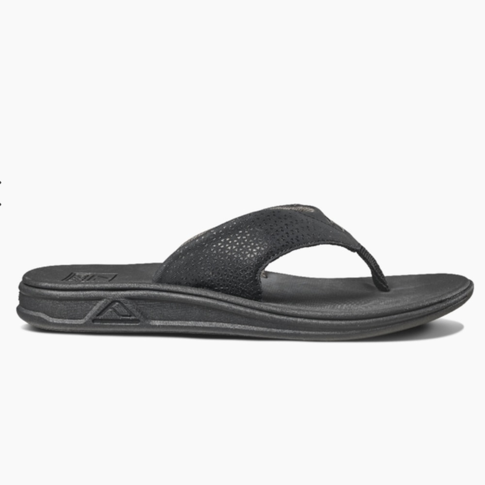 New Mens Reef ROVER Sandals - Black - Picture 3 of 4